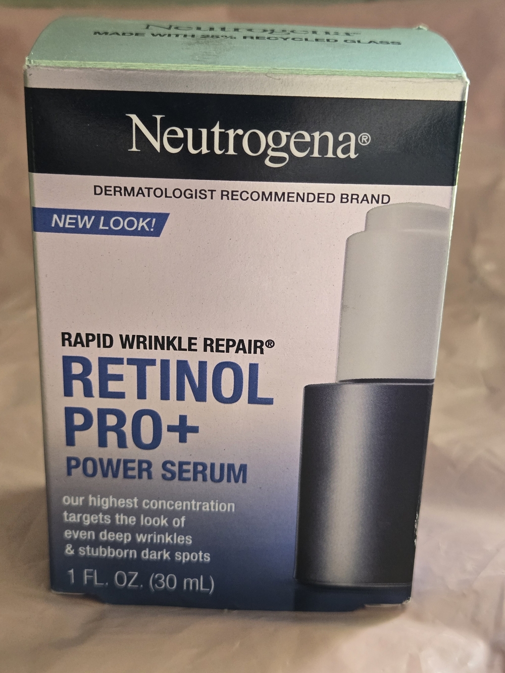 Neutrogena Retinol Pro+ Power Serum Box - Blue, White, Black